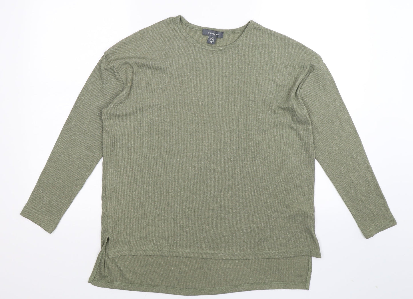 Primark Womens Green  Knit Pullover Jumper Size 8  - Oversized