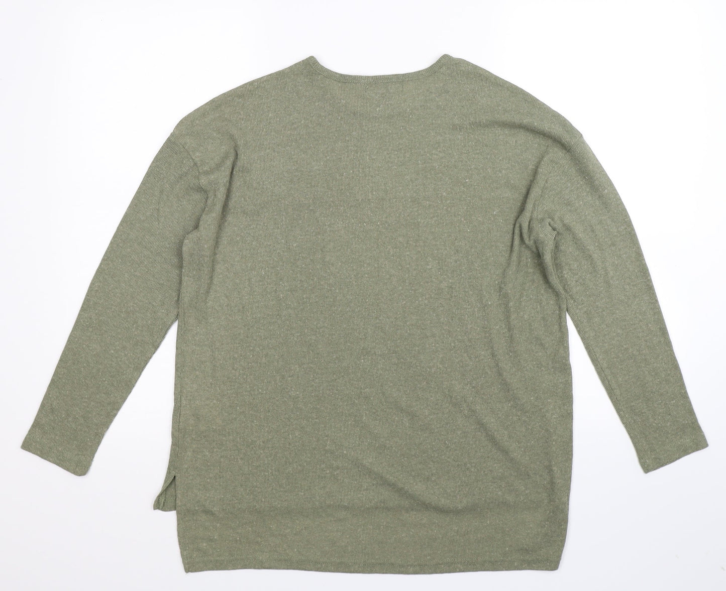 Primark Womens Green  Knit Pullover Jumper Size 8  - Oversized