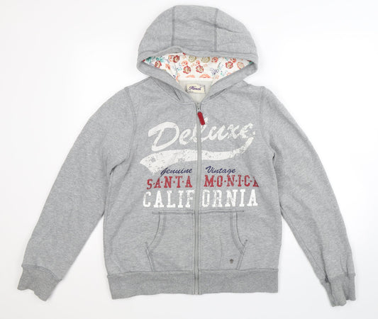 HOOCH Womens Grey   Full Zip Hoodie Size S