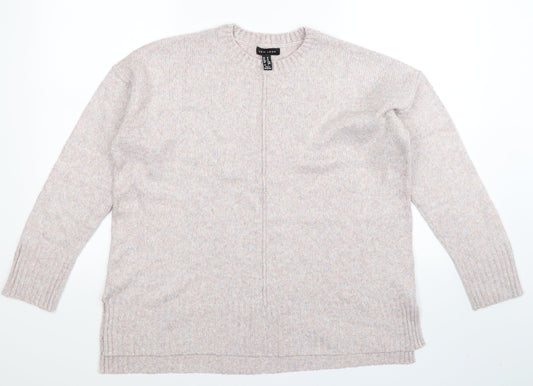 New Look Womens Grey  Knit Pullover Jumper Size M