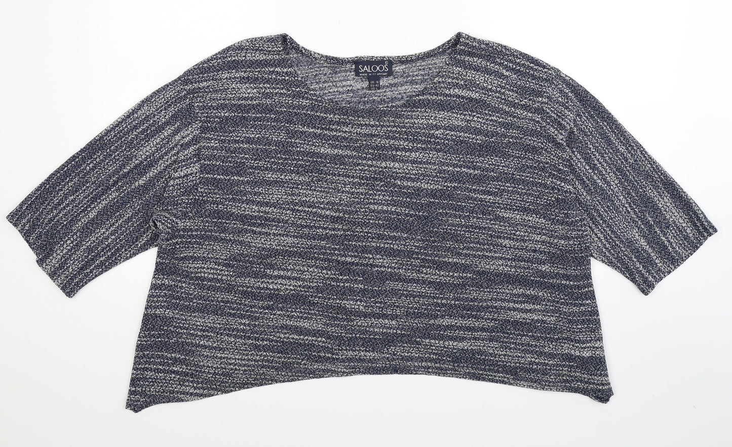 Saloos Womens Blue   Pullover Jumper Size 16  - Crop