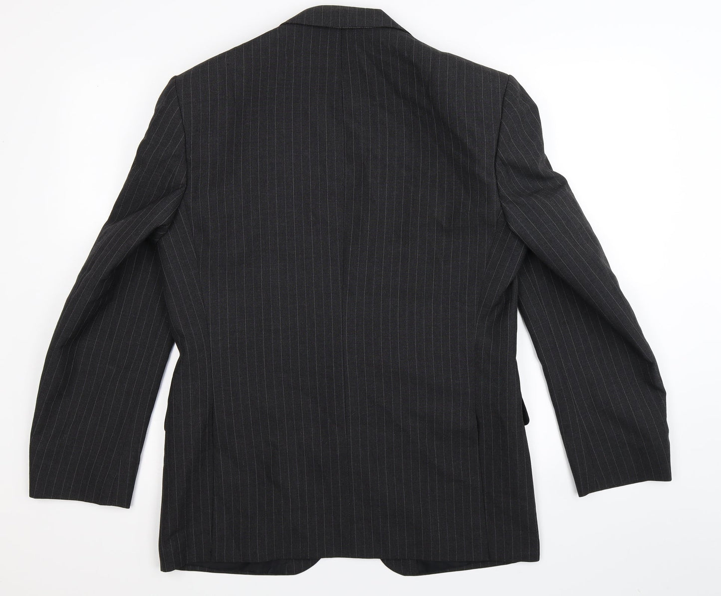 House of Fraser Mens Black Striped  Jacket Suit Jacket Size 40