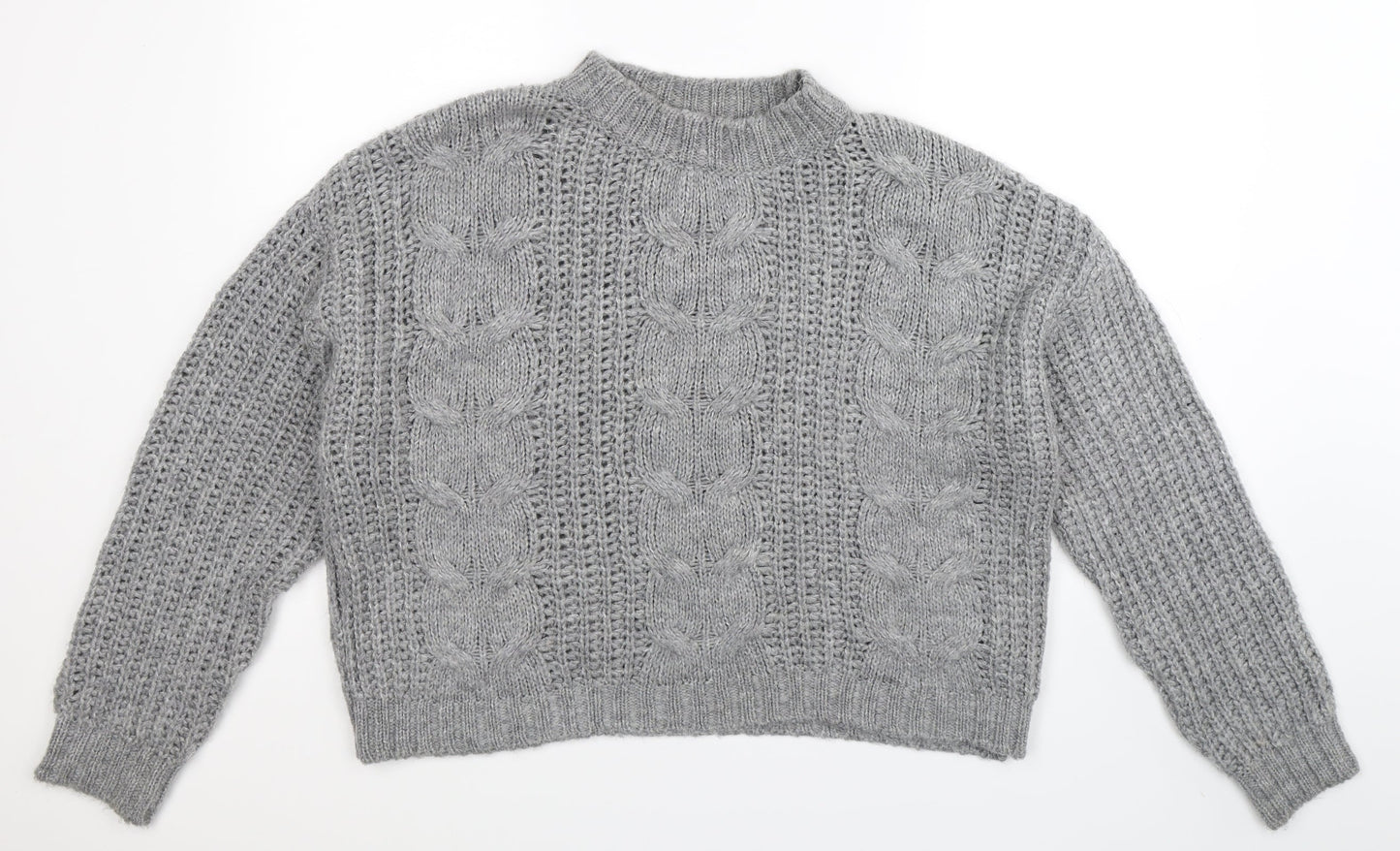 Primark Womens Grey  Knit Pullover Jumper Size 20