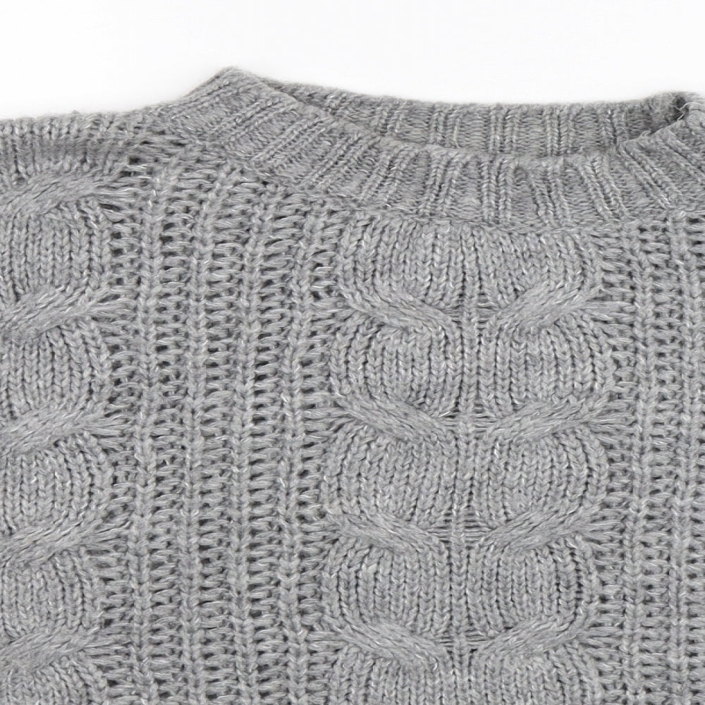 Primark Womens Grey  Knit Pullover Jumper Size 20
