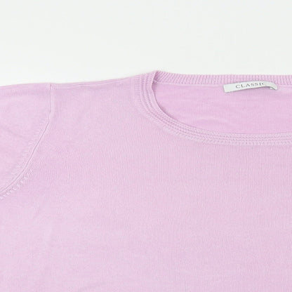 Preloved Marks and Spencer Womens Purple   Pullover Jumper Size 18 - Detail