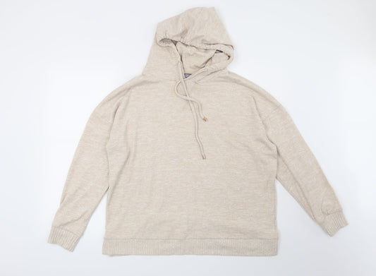 Nutmeg Womens Beige   Pullover Hoodie Size 14