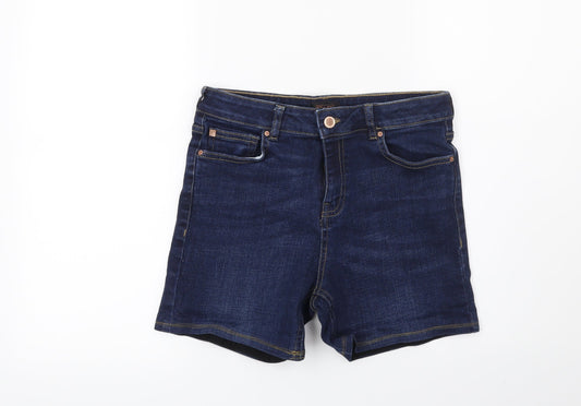 F&F Womens Blue   Cut-Off Shorts Size 8