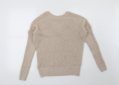 Preloved NEXT Womens Beige   Pullover Jumper Size S - Back