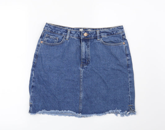 Preworn Womens Blue   Mini Skirt Size 12
