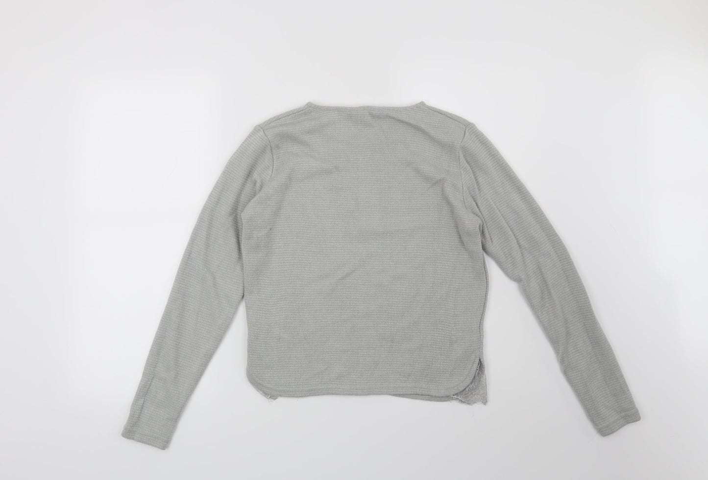 New Look Womens Grey   Pullover Sweatshirt Size 8