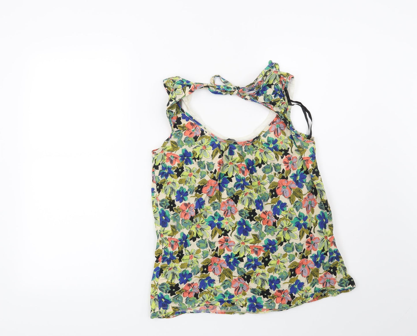 Dorothy Perkins Womens Green Floral  Basic Blouse Size 8