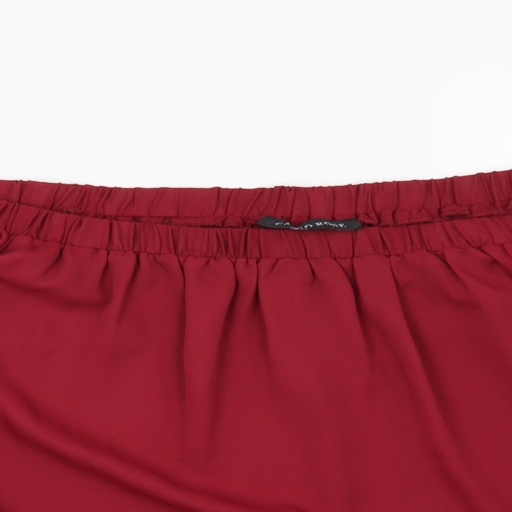Cameo Rose Womens Red   Basic Blouse Size 10