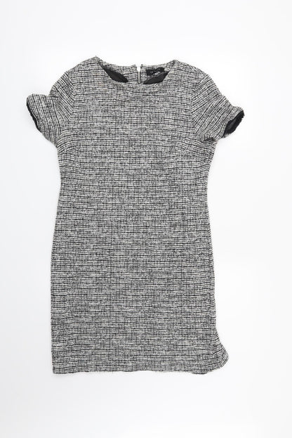 Preloved New Look Womens Black Geometric  Shift  Size 10 - Front