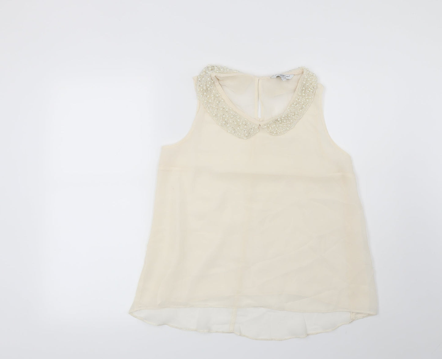 New Look Womens Beige   Basic Blouse Size 10