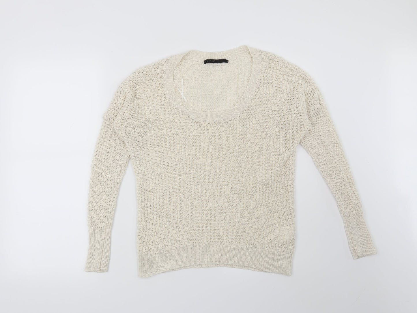 Crafted Womens Beige   Pullover Jumper Size 10