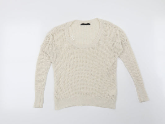 Crafted Womens Beige   Pullover Jumper Size 10