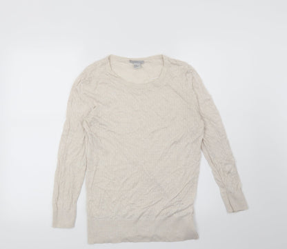 Preloved H&M Womens Beige   Pullover Jumper Size M - Front