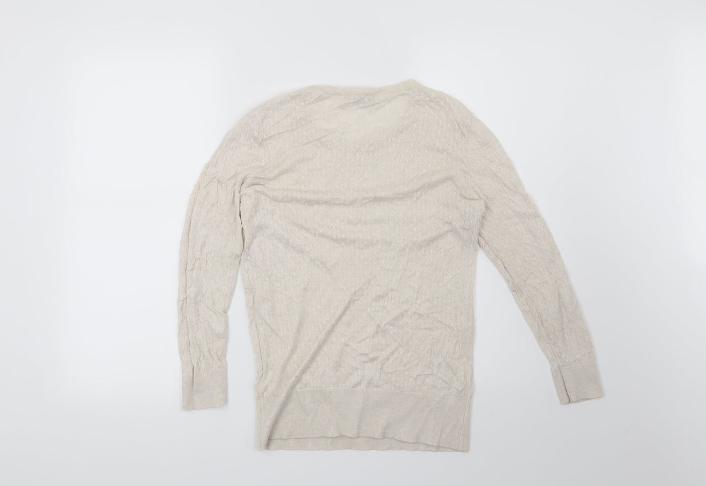 H&M Womens Beige   Pullover Jumper Size M