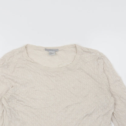 Preloved H&M Womens Beige   Pullover Jumper Size M - Detail