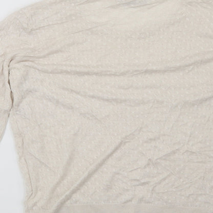 Preloved H&M Womens Beige   Pullover Jumper Size M - Label
