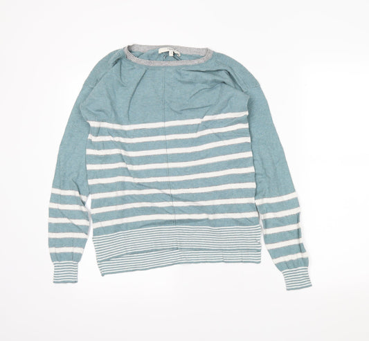 NEXT Womens Blue Striped  Tunic Jumper Size 8