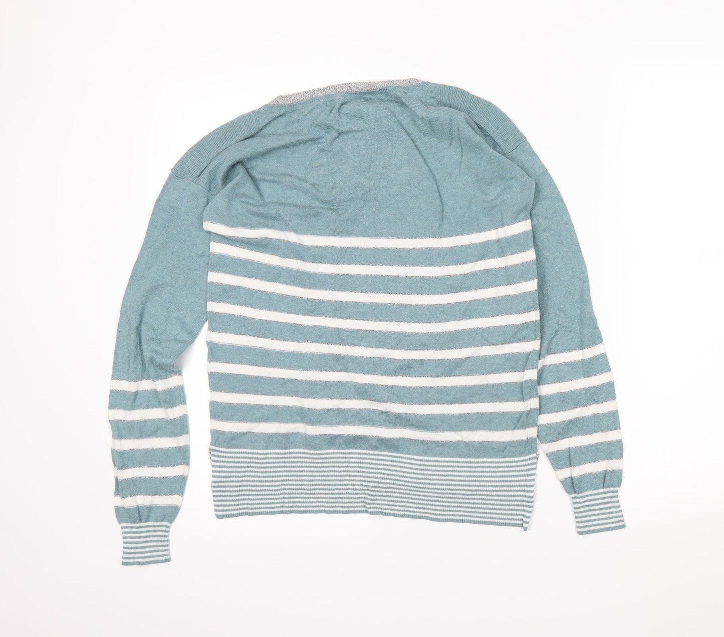 NEXT Womens Blue Striped  Tunic Jumper Size 8