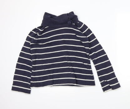 Preloved Garfield & Marks Womens Blue Striped  Pullover Jumper Size 14 - Front