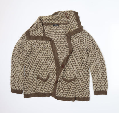 Preloved BM Womens Brown   Cardigan Jumper Size XL - Front