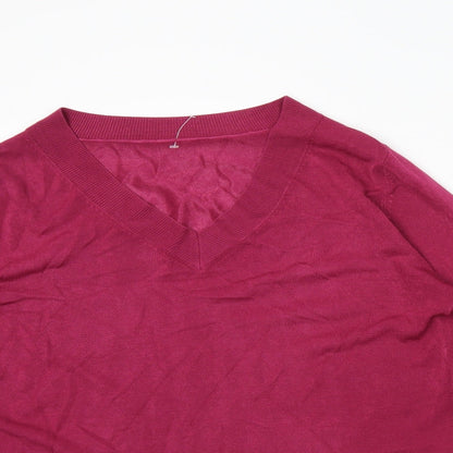 Preloved BHS Womens Pink   Tunic Jumper Size 16 - Detail