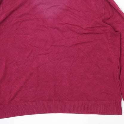 Preloved BHS Womens Pink   Tunic Jumper Size 16 - Label