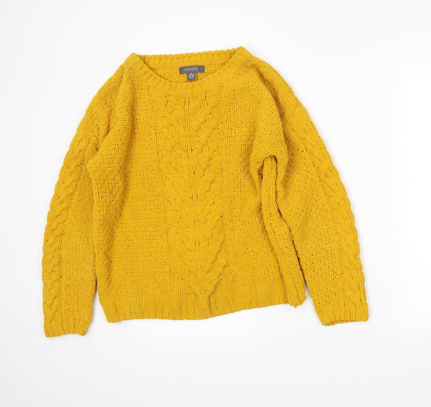 Primark Womens Yellow   Pullover Jumper Size XS