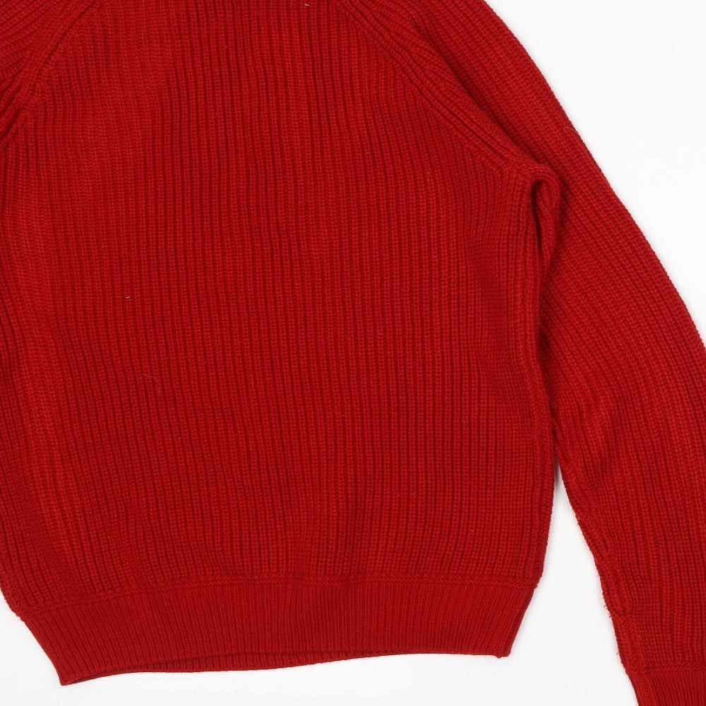 George Womens Red   Pullover Jumper Size S