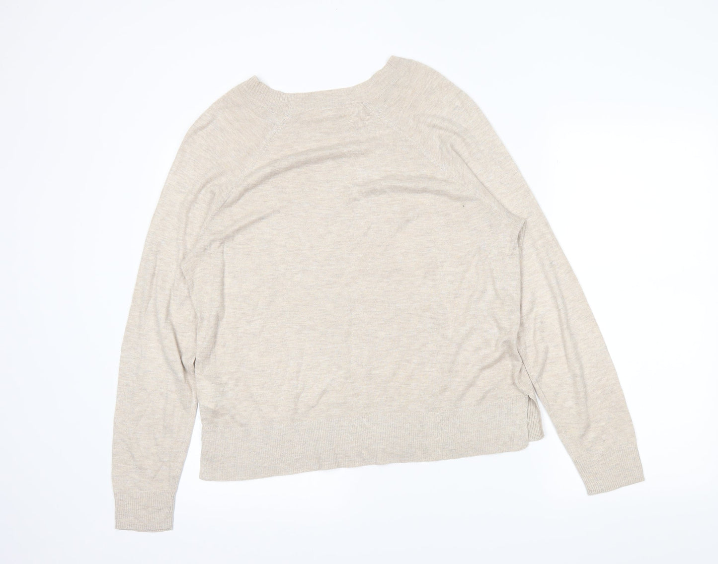H&M Womens Ivory   Tunic Jumper Size L