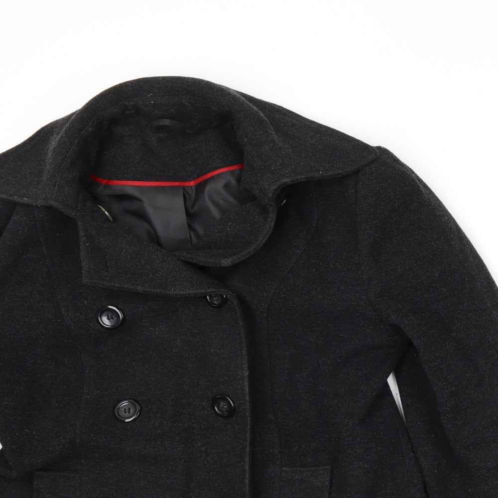 F&F Womens Grey   Overcoat Coat Size 12
