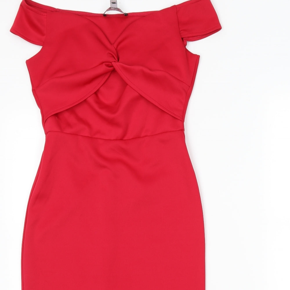 Dorothy Perkins Womens Red   Bodycon  Size 6