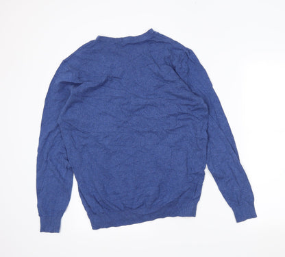 Preloved George Mens Blue   Pullover Jumper Size XL - Back