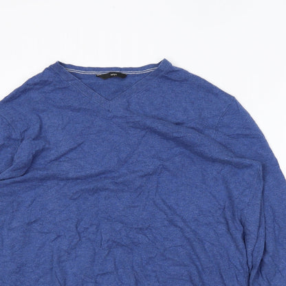 Preloved George Mens Blue   Pullover Jumper Size XL - Detail