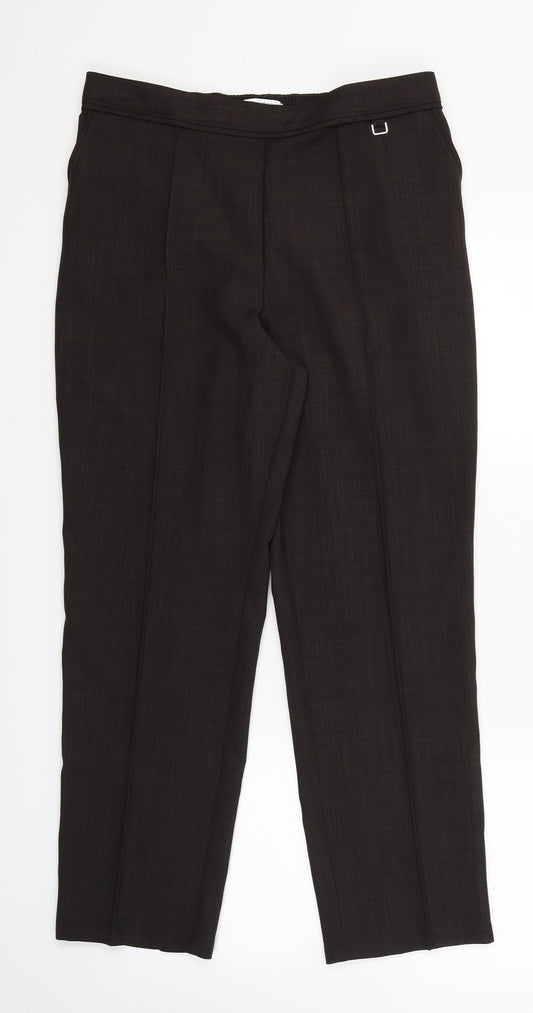 Marks and Spencer Womens Brown   Trousers  Size 12 L26.5 in