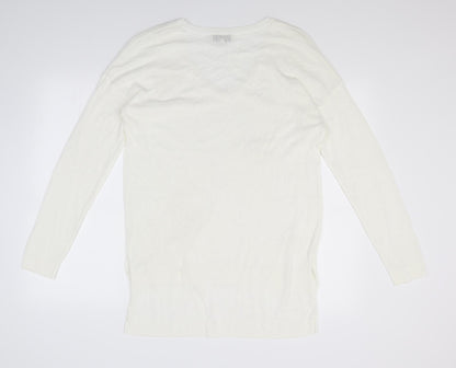 Preloved NEXT Womens Ivory  Knit Pullover Jumper Size 12 - Back