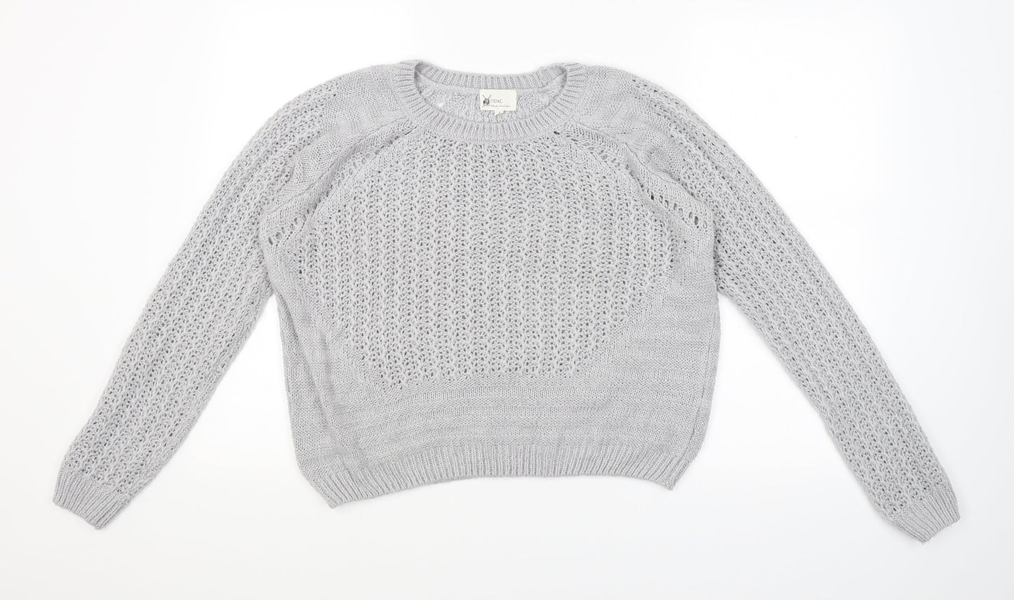 NEXT Womens Grey  Knit Pullover Jumper Size 12