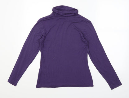 Preloved Text Womens Purple   Pullover Jumper Size S - Back