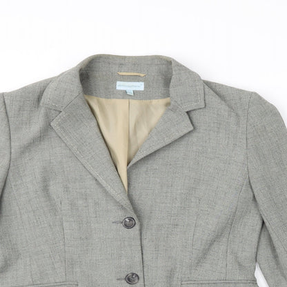 Preloved Atmosphere Womens Grey   Jacket Suit Jacket Size 16 - Detail