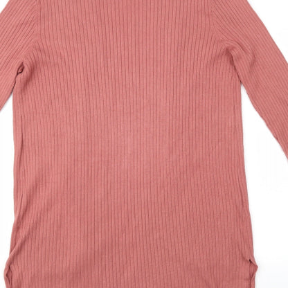 Preloved M&Co Womens Pink   Cardigan Jumper Size 14 - Label