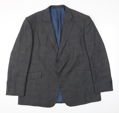 Preloved Alfred Brown Mens Green Check  Jacket Suit Jacket Size M - Front
