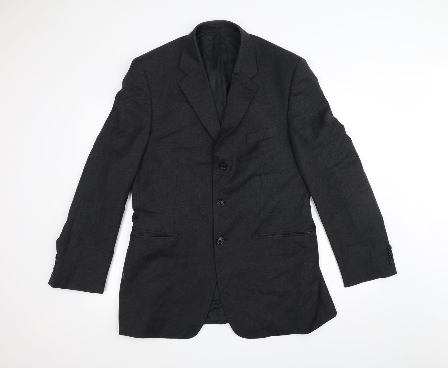 AUSTEN REED Mens Black   Jacket Suit Jacket Size 42