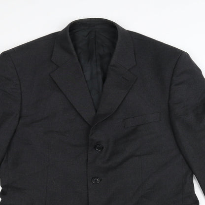 Preloved AUSTEN REED Mens Black   Jacket Suit Jacket Size 42 - Detail