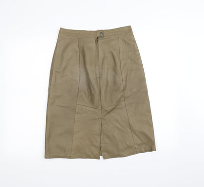 Preloved Preworn Womens Brown   Tulip Skirt Size 6 - Front