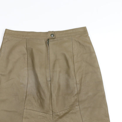 Preloved Preworn Womens Brown   Tulip Skirt Size 6 - Detail
