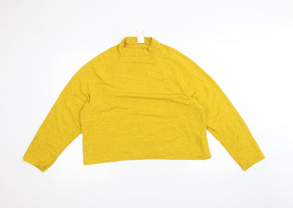 Preloved H&M Womens Yellow   Pullover Jumper Size M - Front