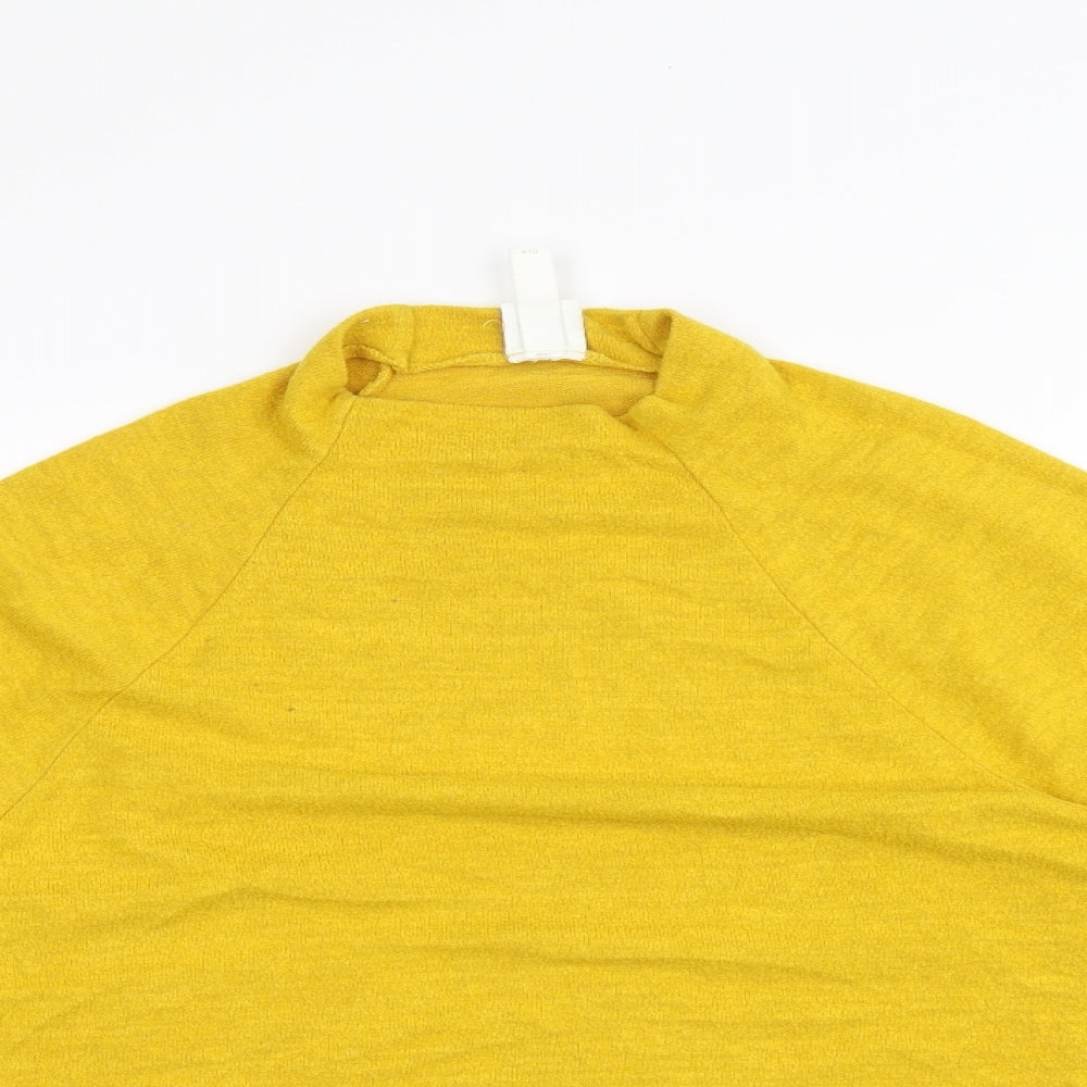 H&M Womens Yellow   Pullover Jumper Size M